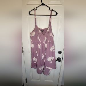 torrid Lexie- Purple Floral Georgette Babydoll Cami
